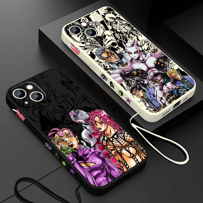 Phone Cases Iphone 13 - Casing HP Cairan Tali Kiri Anime