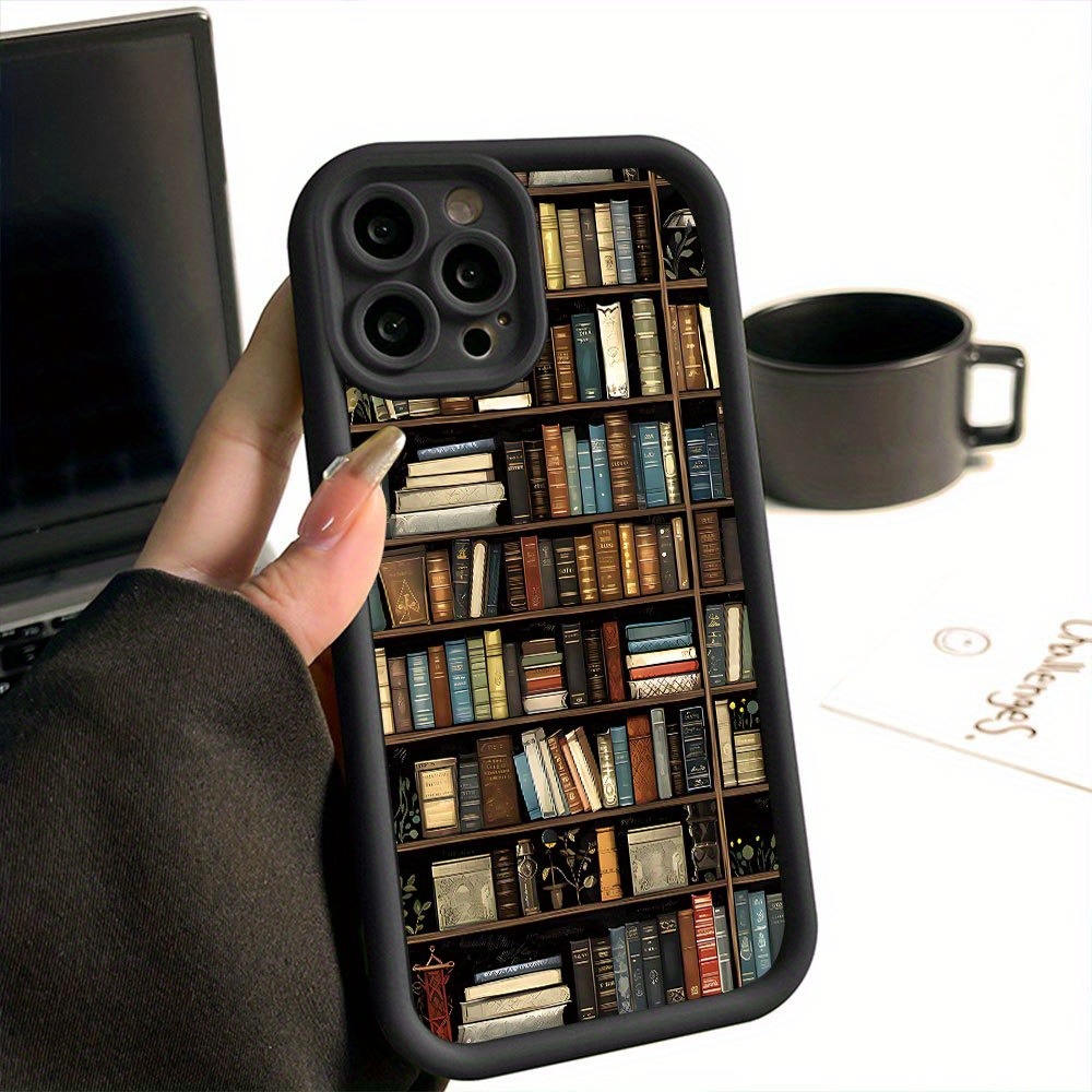 Phone Cases Iphone 13 - Casing Ponsel Motif Rak Buku Kreatif
