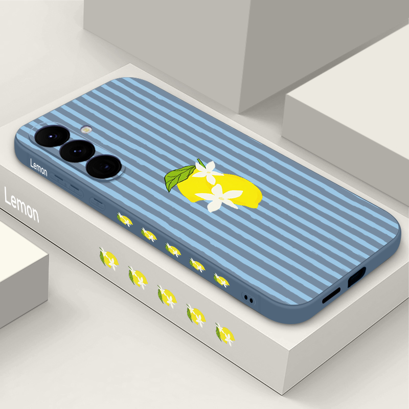 Phone Cases Galaxy A16 5G - Casing HP TPU Motif Lemon Stripe